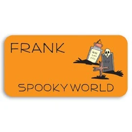 Laminated Personalized Name Badge (1.75"x3.5") Rectangle 1