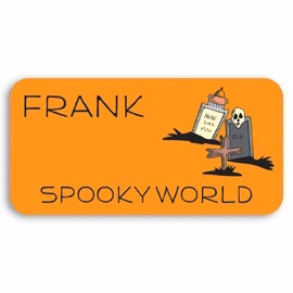 Laminated Personalized Name Badge (1.75"x3.5") Rectangle