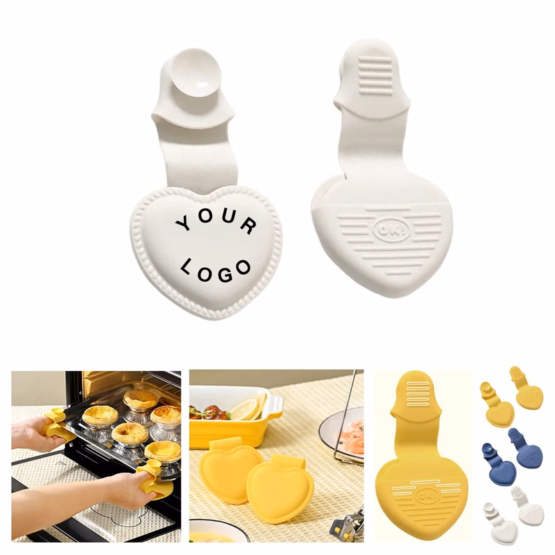 Non Slip Silicone Oven Mitts with Heart Shape
