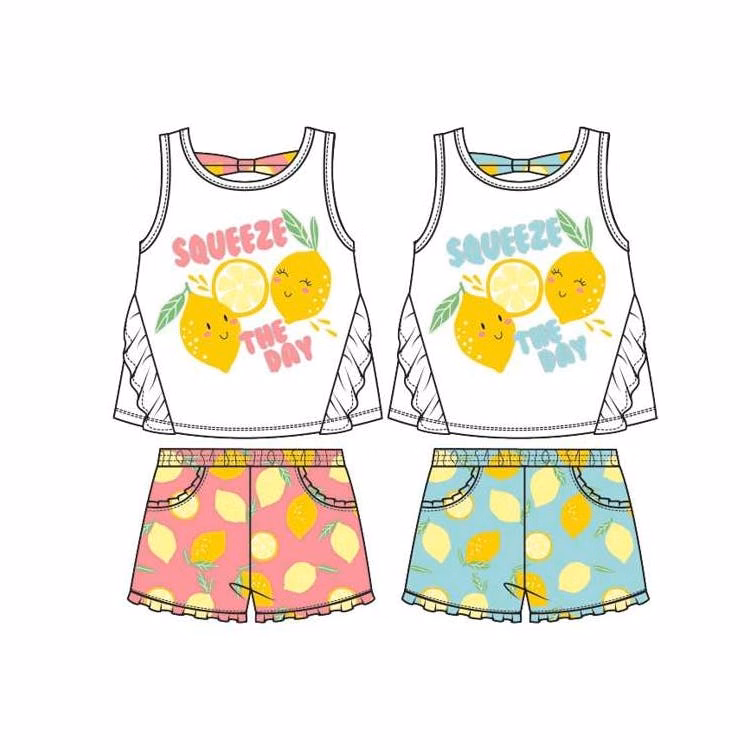 Little Girls' Knit Short Sets - Assorted Colors Size 12-24 Months