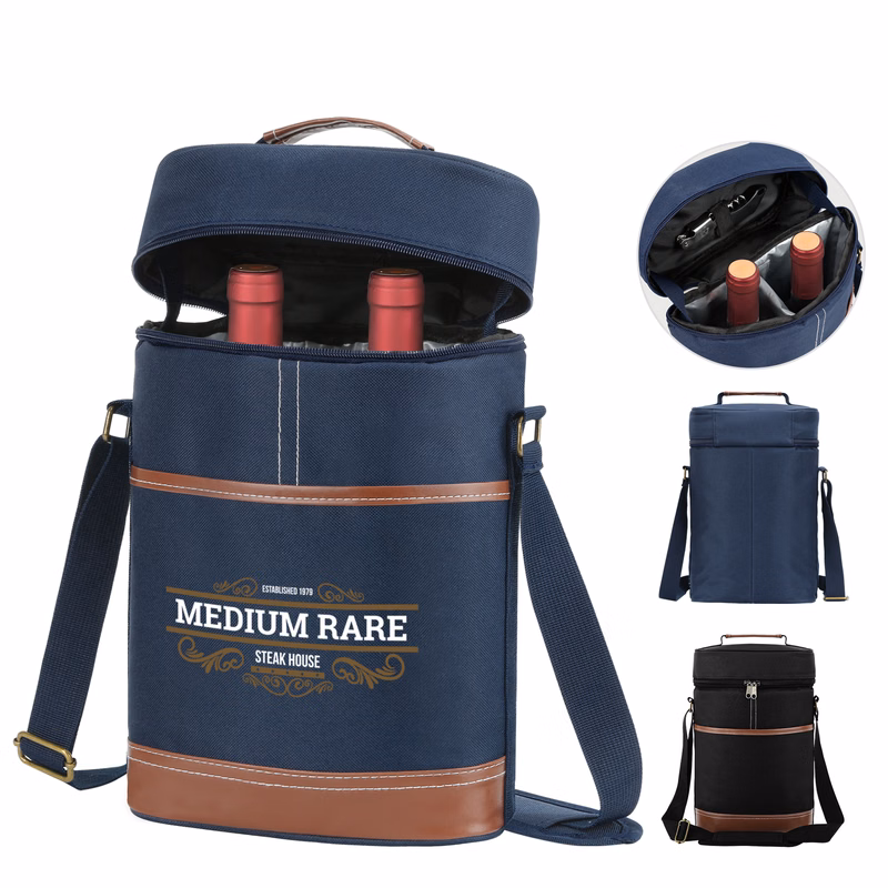 Classic Insulated Double Wine Cooler Bag