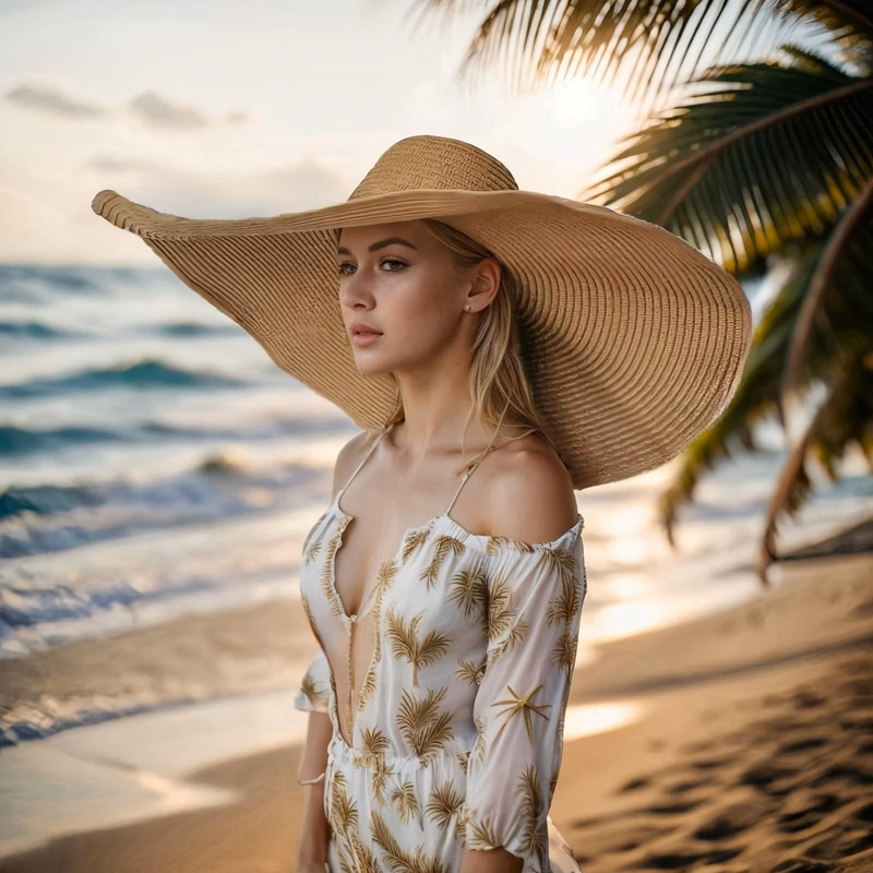 Oversized Straw Hat