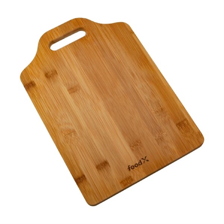 Large Flow Bamboo Cutting Board w/Handle 1