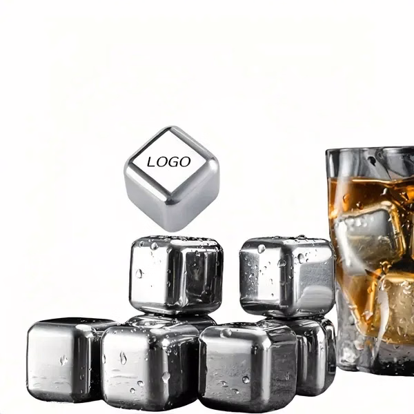Stainless Steel Ice Cubes with Chill Drinks Without Dilution