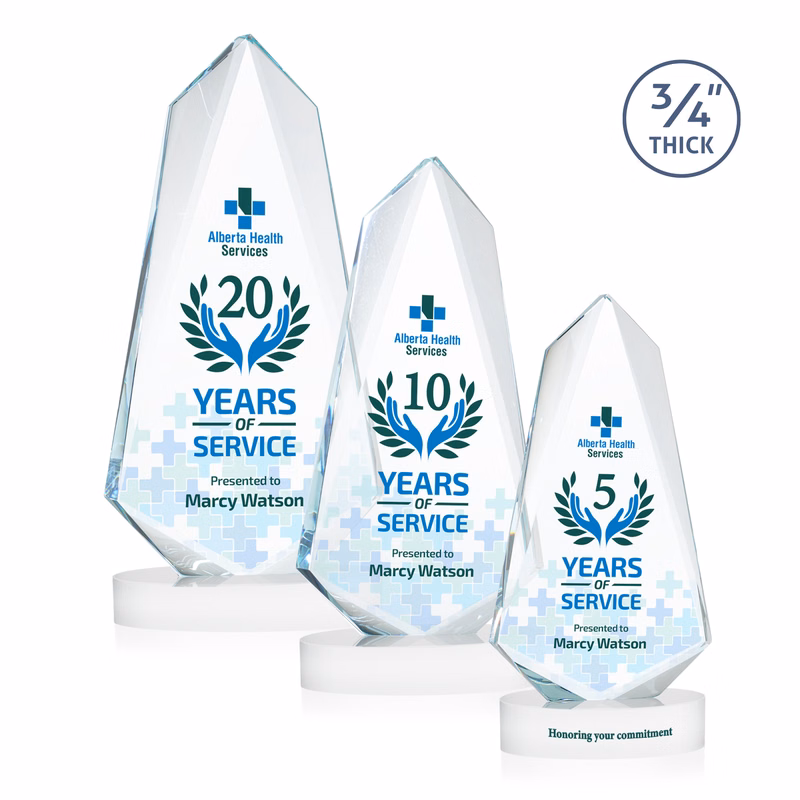 Sheridan VividPrint™ Award on Alberton Base - White