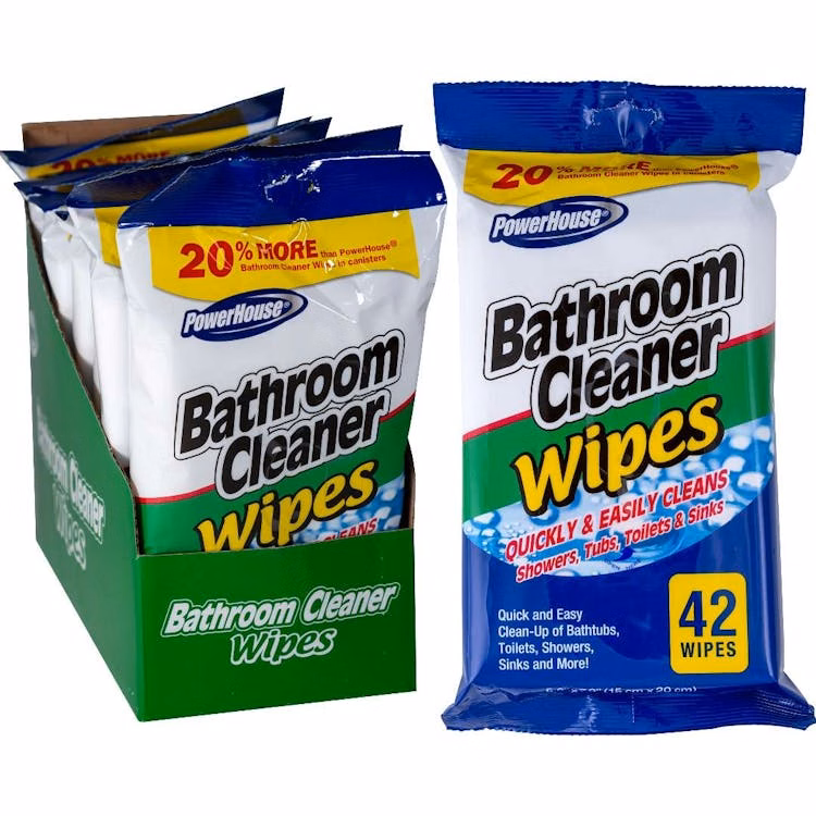 Bathroom Cleaner Wipes 42ct