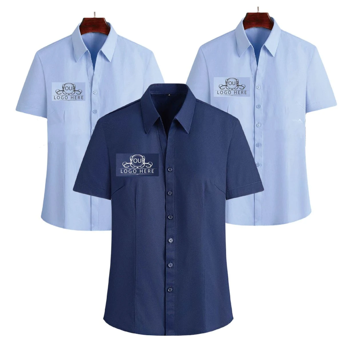 Women's Slim-Fit Business Shirt Formal Office Blouse 1