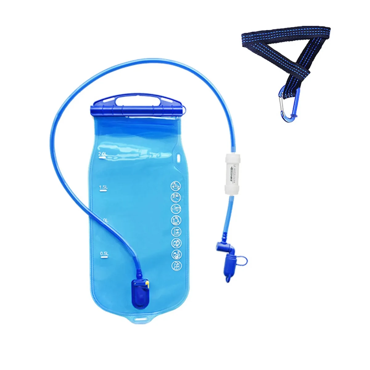 2L Drinking Bag Filter With Straw 1