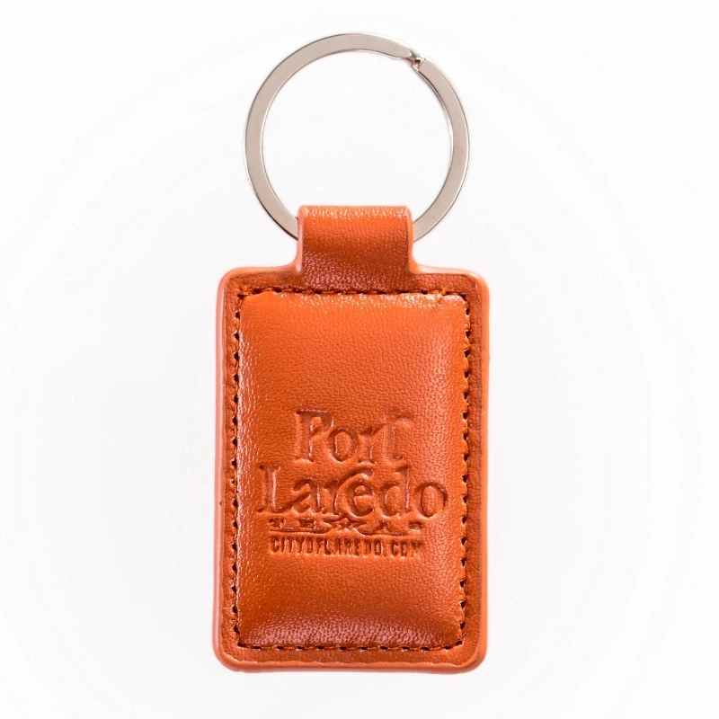 Leatherette Rectangle Key Chain 1