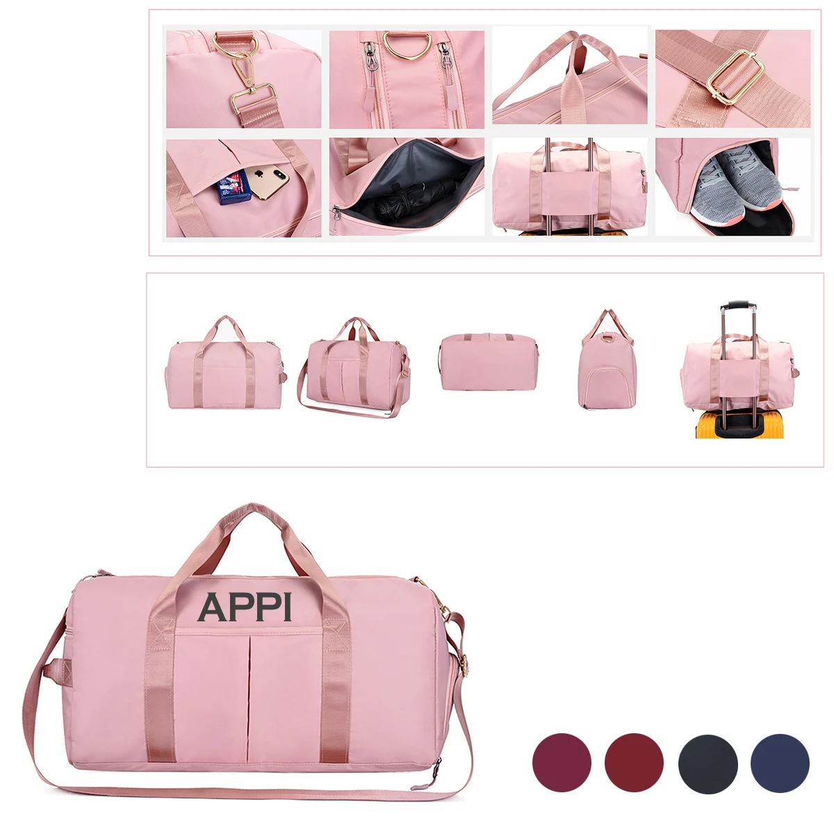 Sports Duffle Bag Shoe Storage 1
