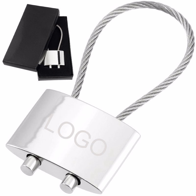Cable Engraved Keychains - Polished