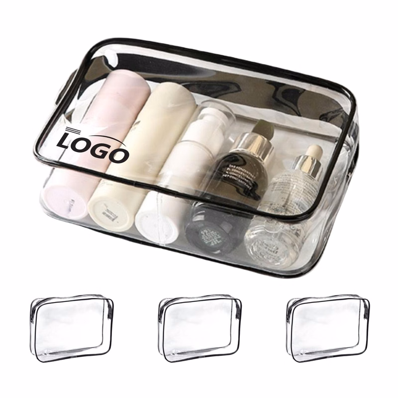 Custom Makeup Pouch Transparent Zipper