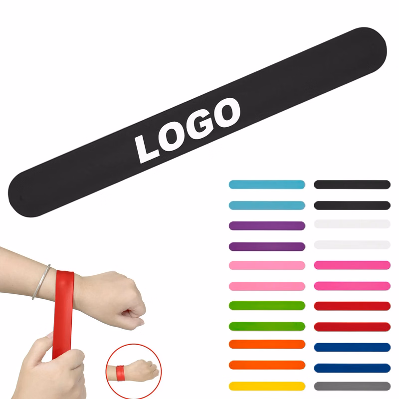 Extra Long Silicone Wrist Band Flexible Snap Bracelet