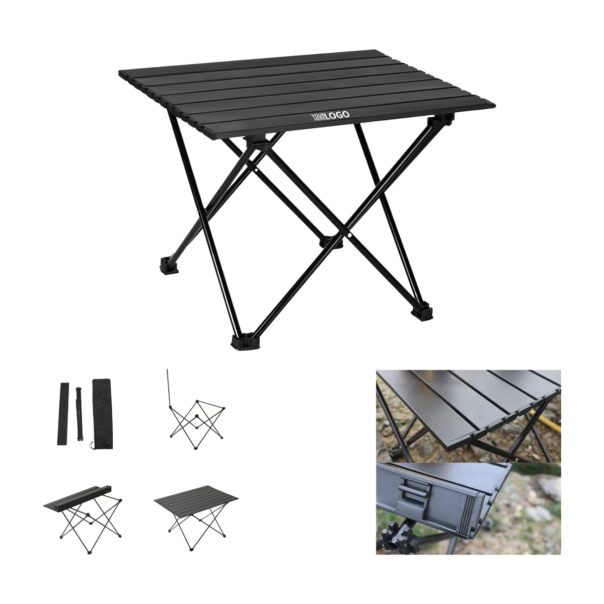 Outdoor Alloy Carbon Steel Folding Camp Table 1