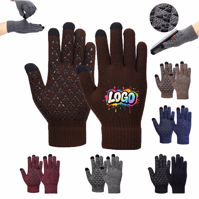 Winter Warm Knit Touchscreen Gloves