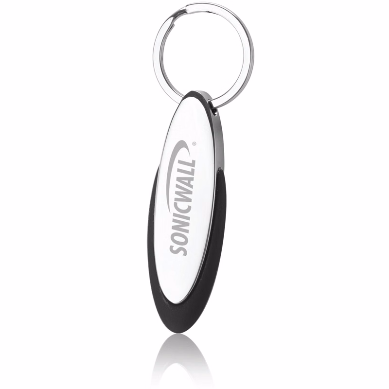 Oblong Metal Key Chain