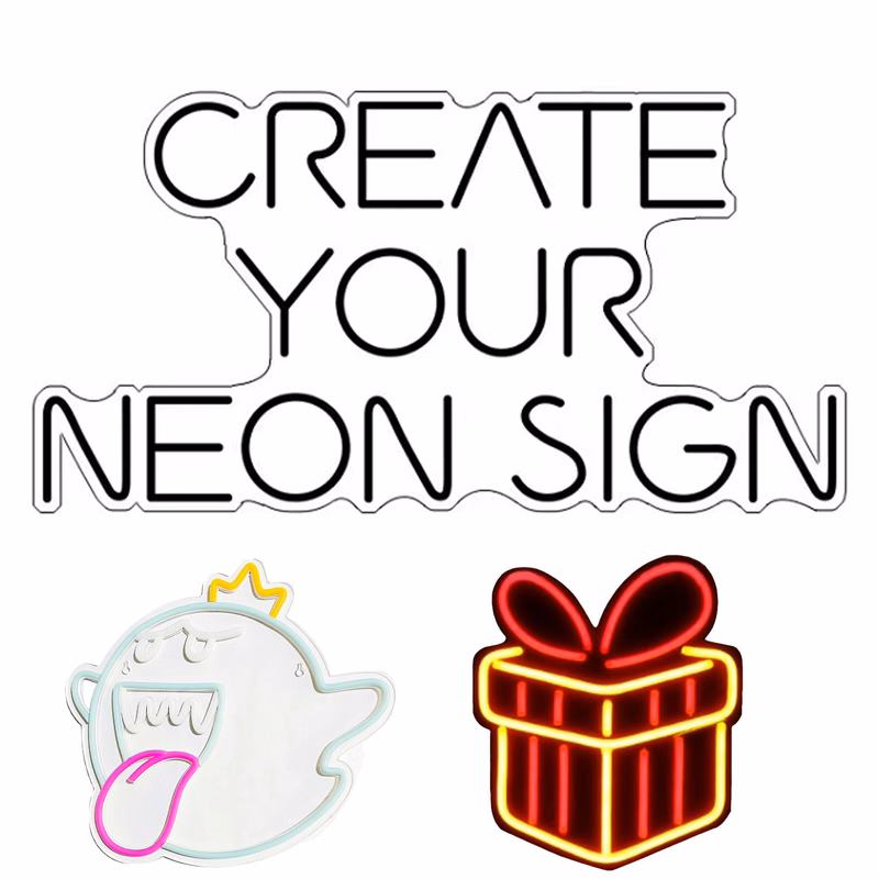 Plastic Personalized Neon Led Signs