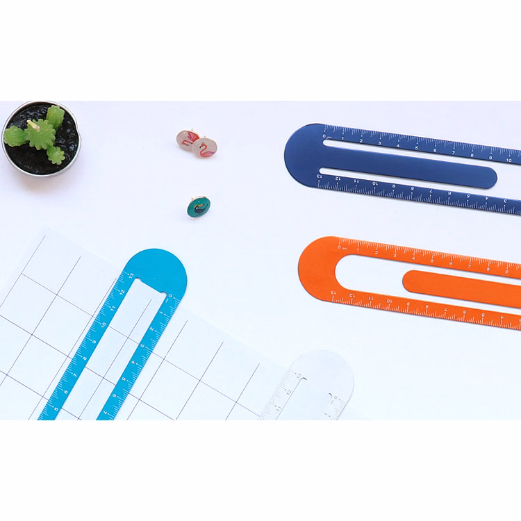Metal Straight Bookmark Ruler