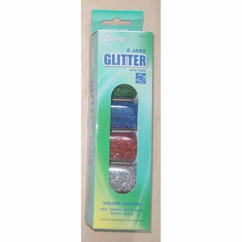 Glitter Jars - 6 Assorted Colors 0.75 oz