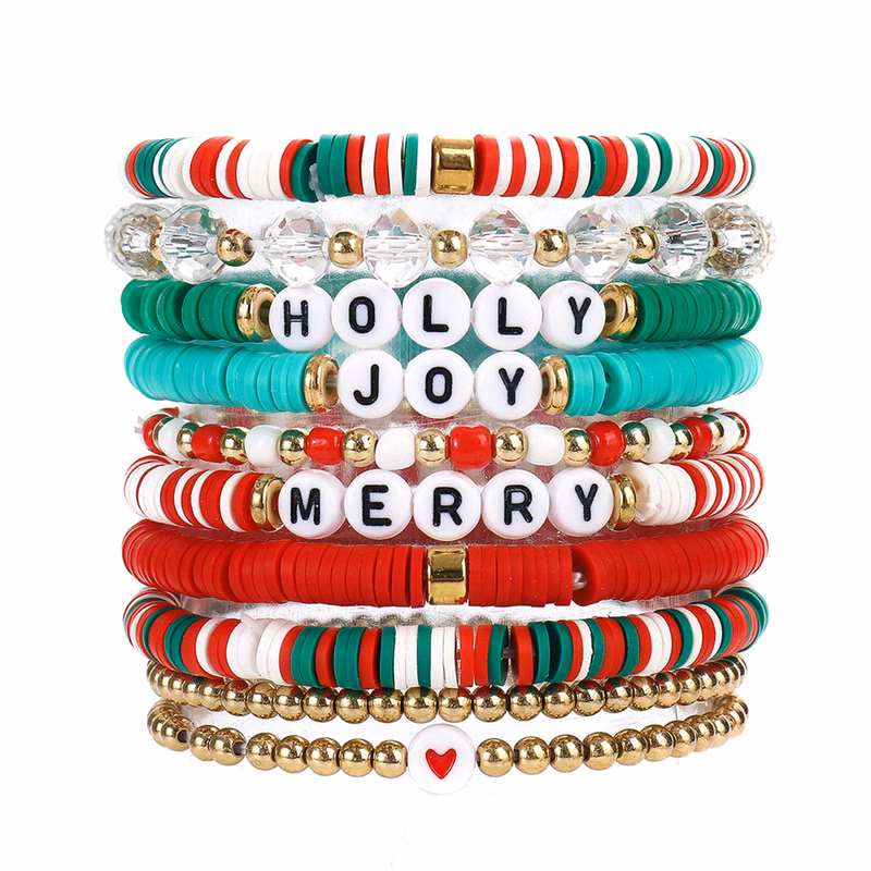 Custom Clay Bead Bracelet