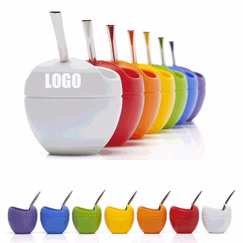 Silicone Yerba Mate Gourd with Straw
