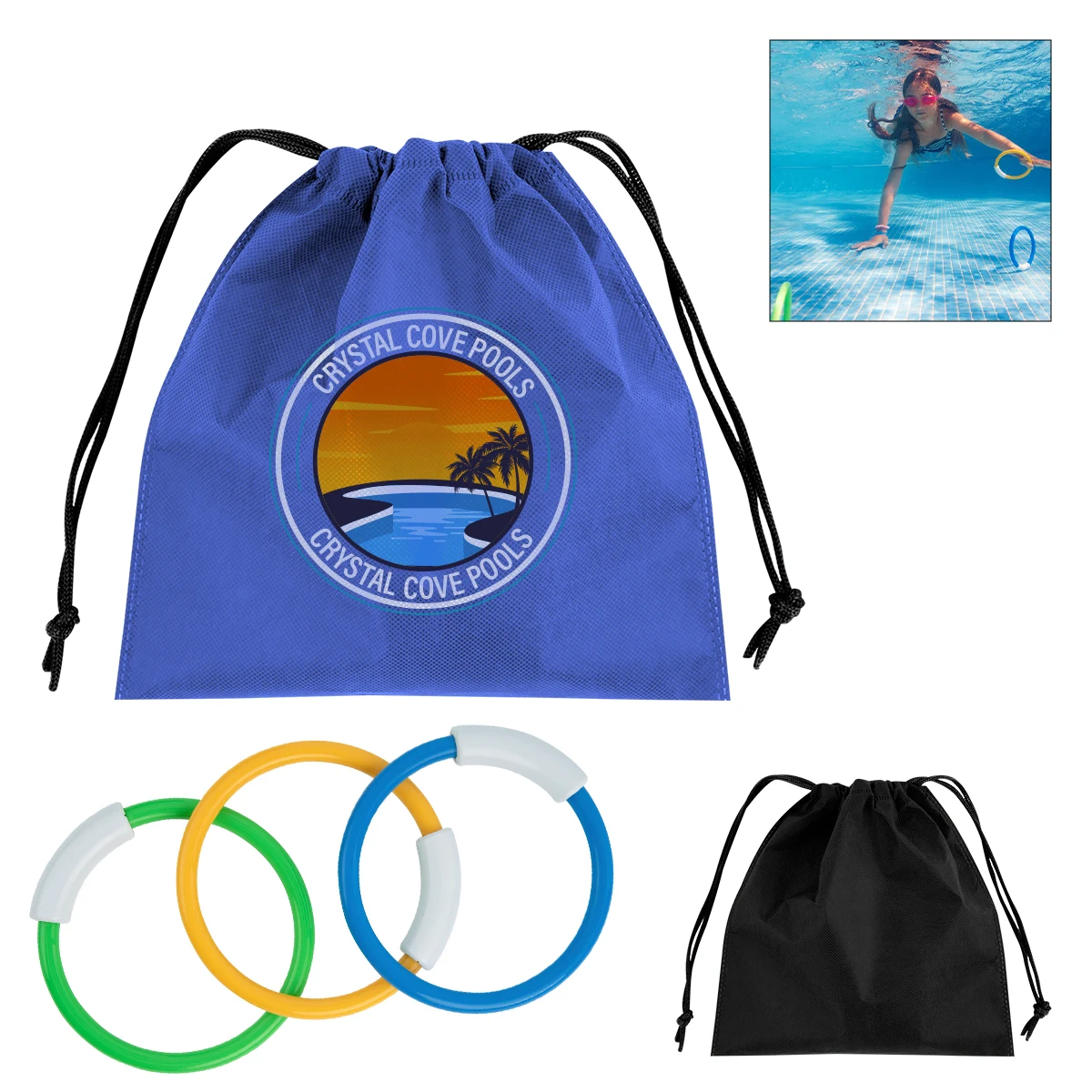 Hide & Go Swim rPET Diving Rings 1
