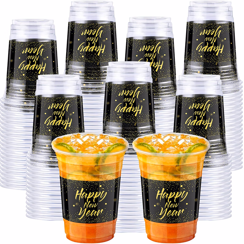 16 oz New Years' Plastic Cup