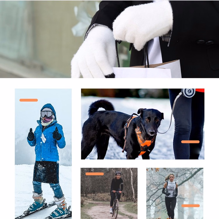 Knitted Plush Touch Screen Warm Gloves