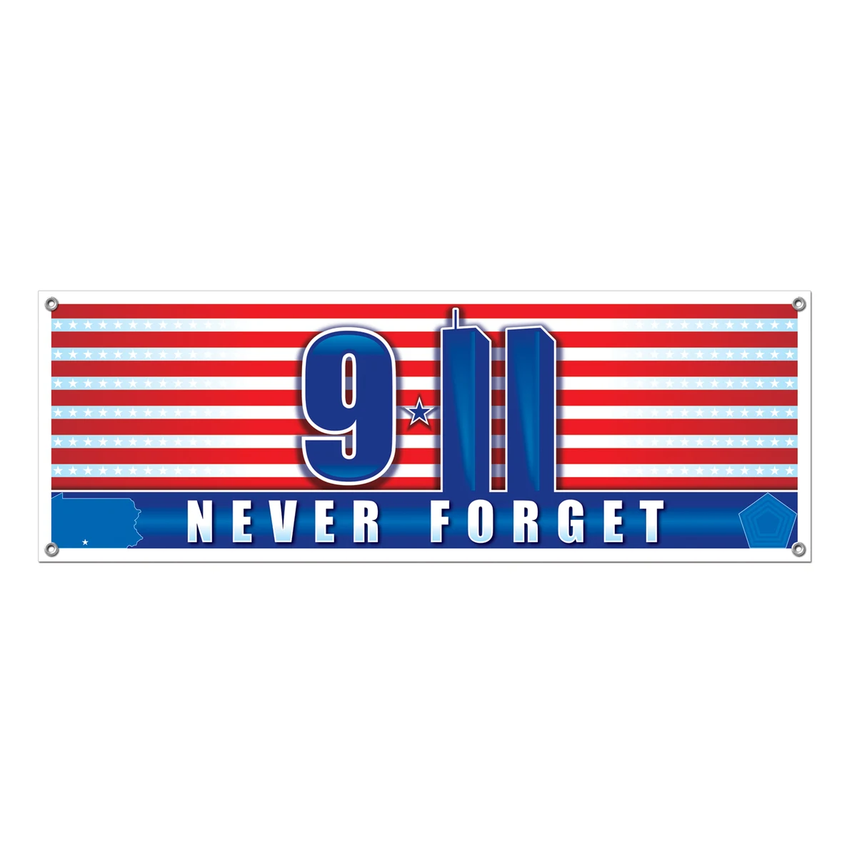 9/11 Never Forget Sign Banner 1