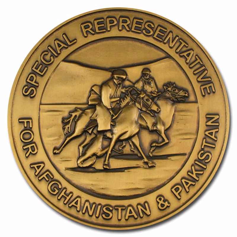Zinc Alloy Challenge Coin with Antique Plating Finishes -