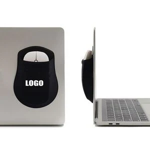 Computer Mouse And Gadget Organizer Pouch With Adhesive Attachment 1