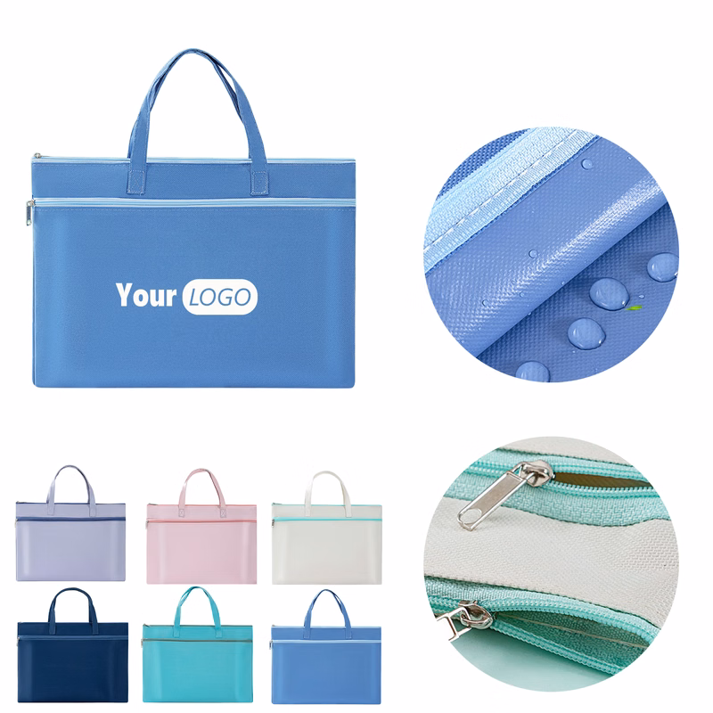 Zipper Pouch With Handle in A4 Size