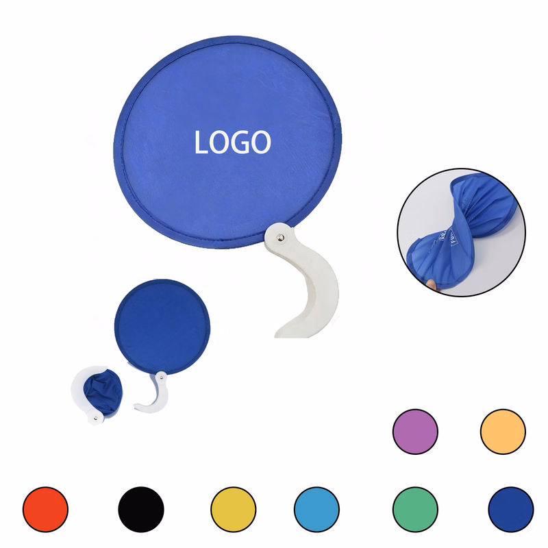 MOQ 100 Pcs Pop Up Folding Fan Flying Disc W/ Handle