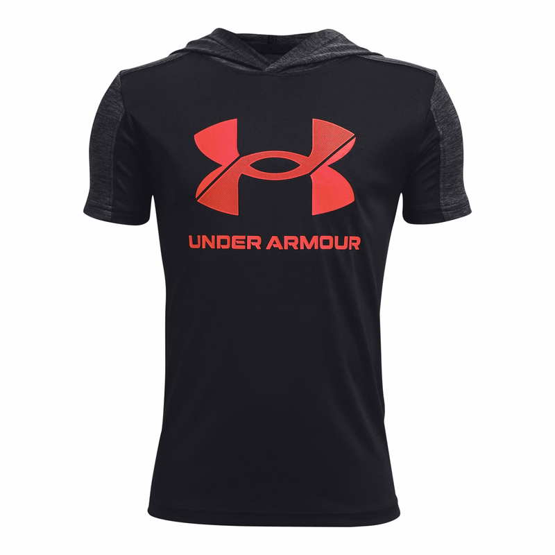 Boys' UA Tech Big Logo Short Sleeve Hoodie