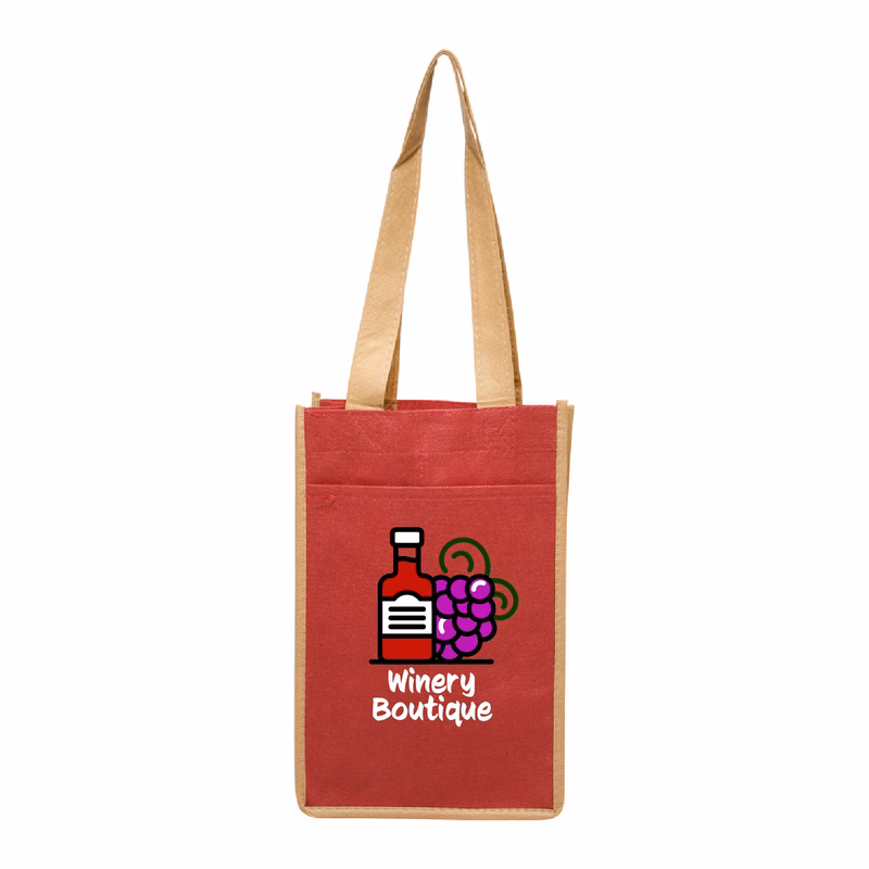 Bacchus Non-Woven Wine Bag (Full Color Imprint)
