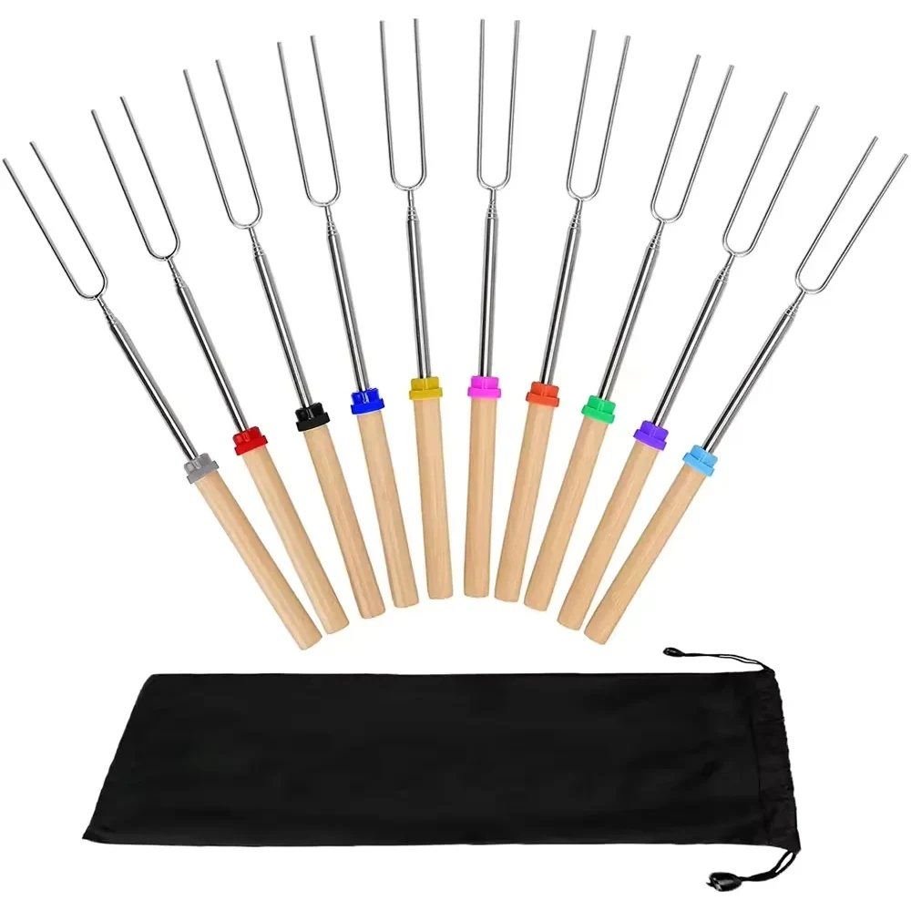 Skewers Telescoping Forks Marshmallow Roasting Sticks 1