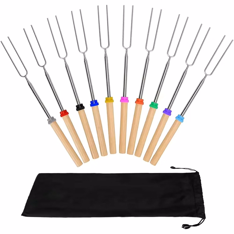 Skewers Telescoping Forks Marshmallow Roasting Sticks