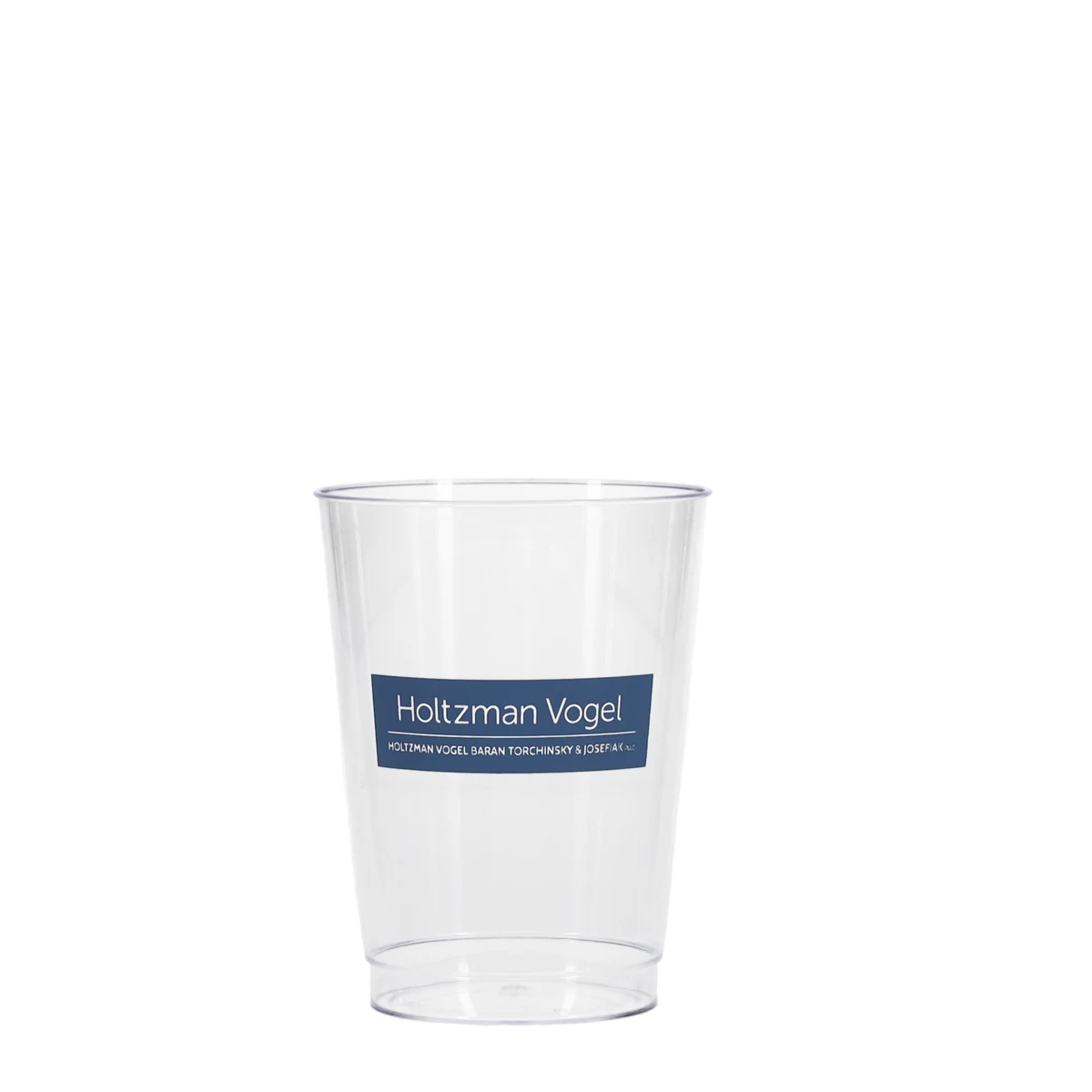 10 oz Hard Plastic Smooth Cup Clear Tradition Print 1