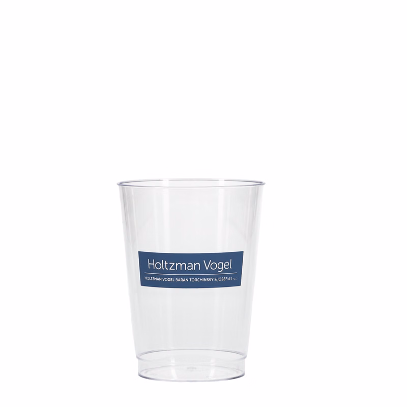 10 oz Hard Plastic Smooth Cup Clear Tradition Print