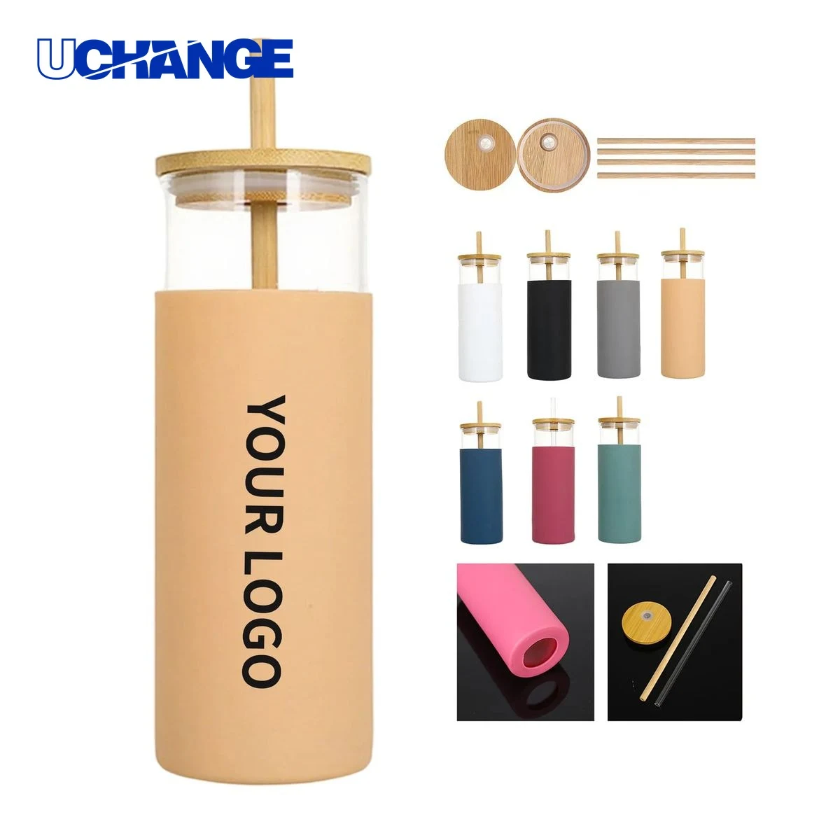Glass Straw Tumbler Drinkware 1