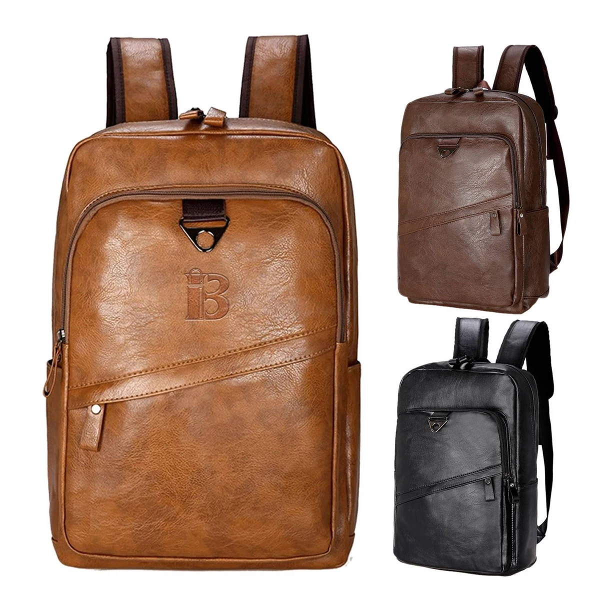 Classic PU Leather Bag for Travel and School 1