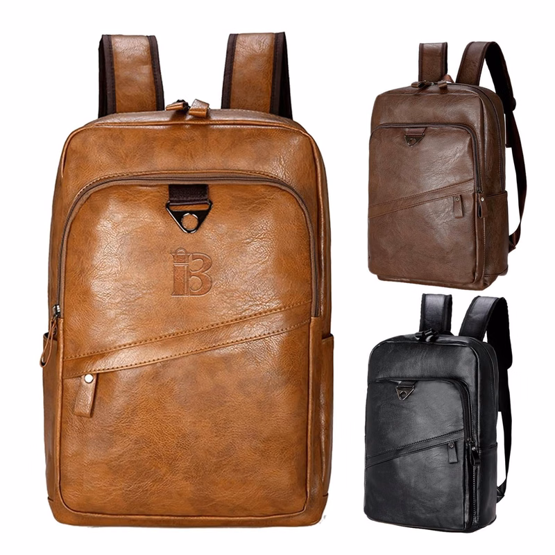 Classic PU Leather Bag for Travel and School