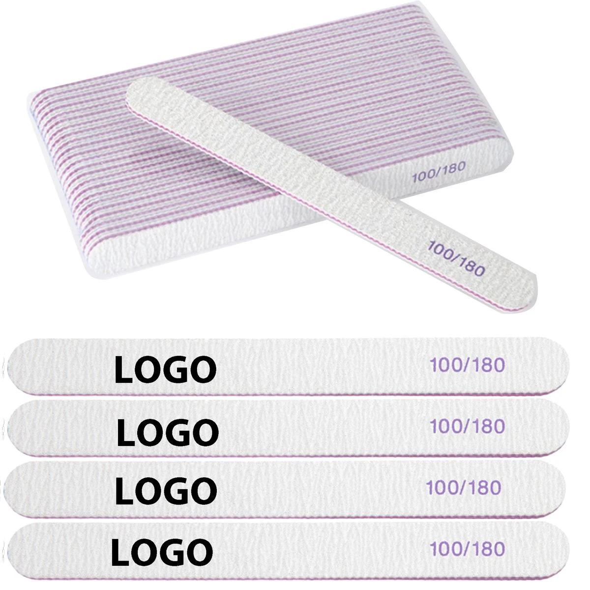 Round Nail File Manicure Emery Board 1