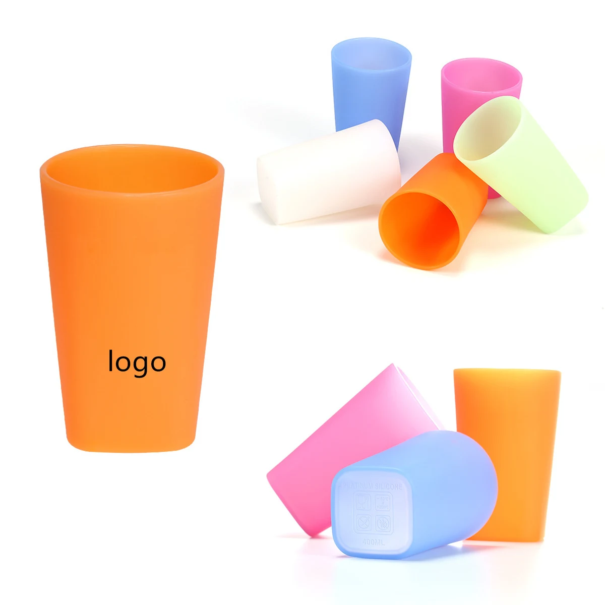 Unbreakable Reusable Silicone Wine Glasses Cup 1