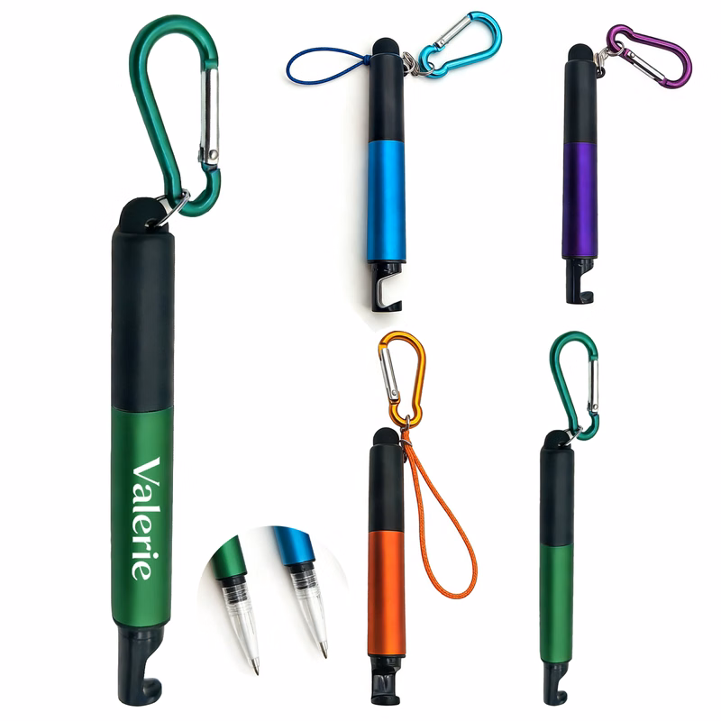Multi-Functional Carabiner Light Ballpoint Pen