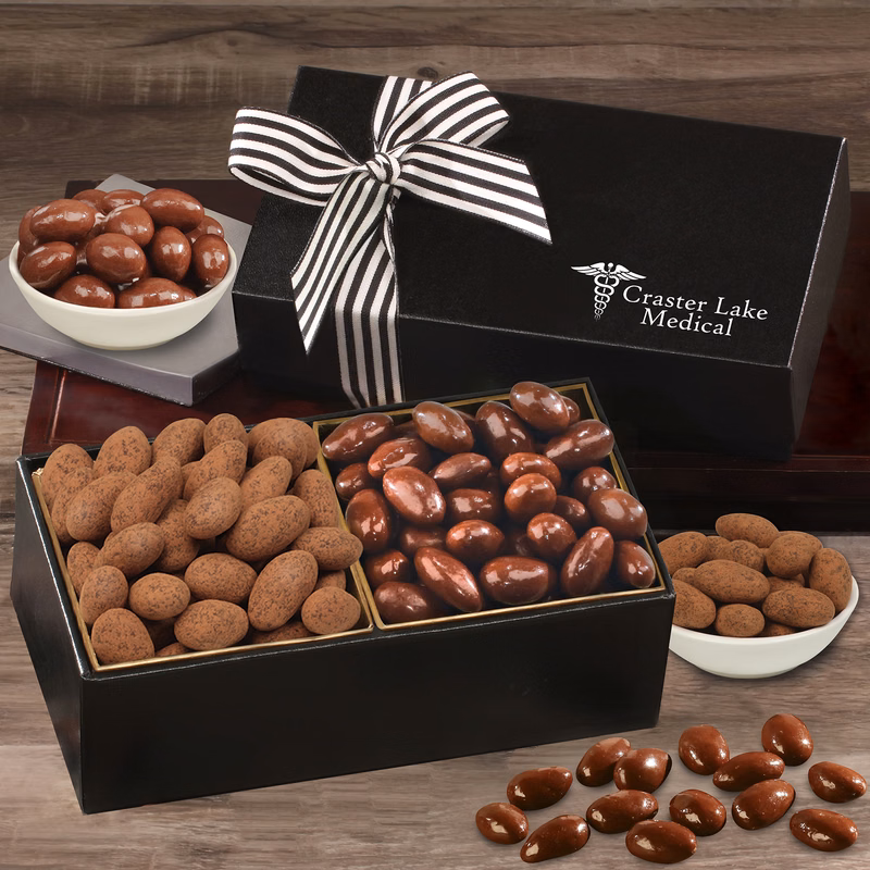 Chocolate Splendor with Milk Chocolate and Cocoa Dusted Almonds
