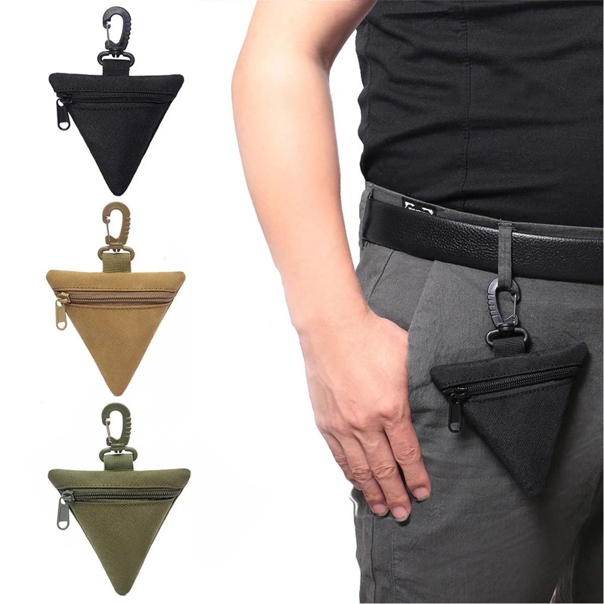 Triangle Waist Bag Pouch / Coin Key Case 1