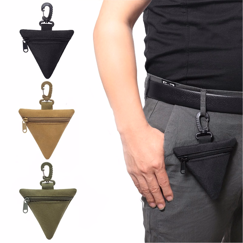 Triangle Waist Bag Pouch / Coin Key Case