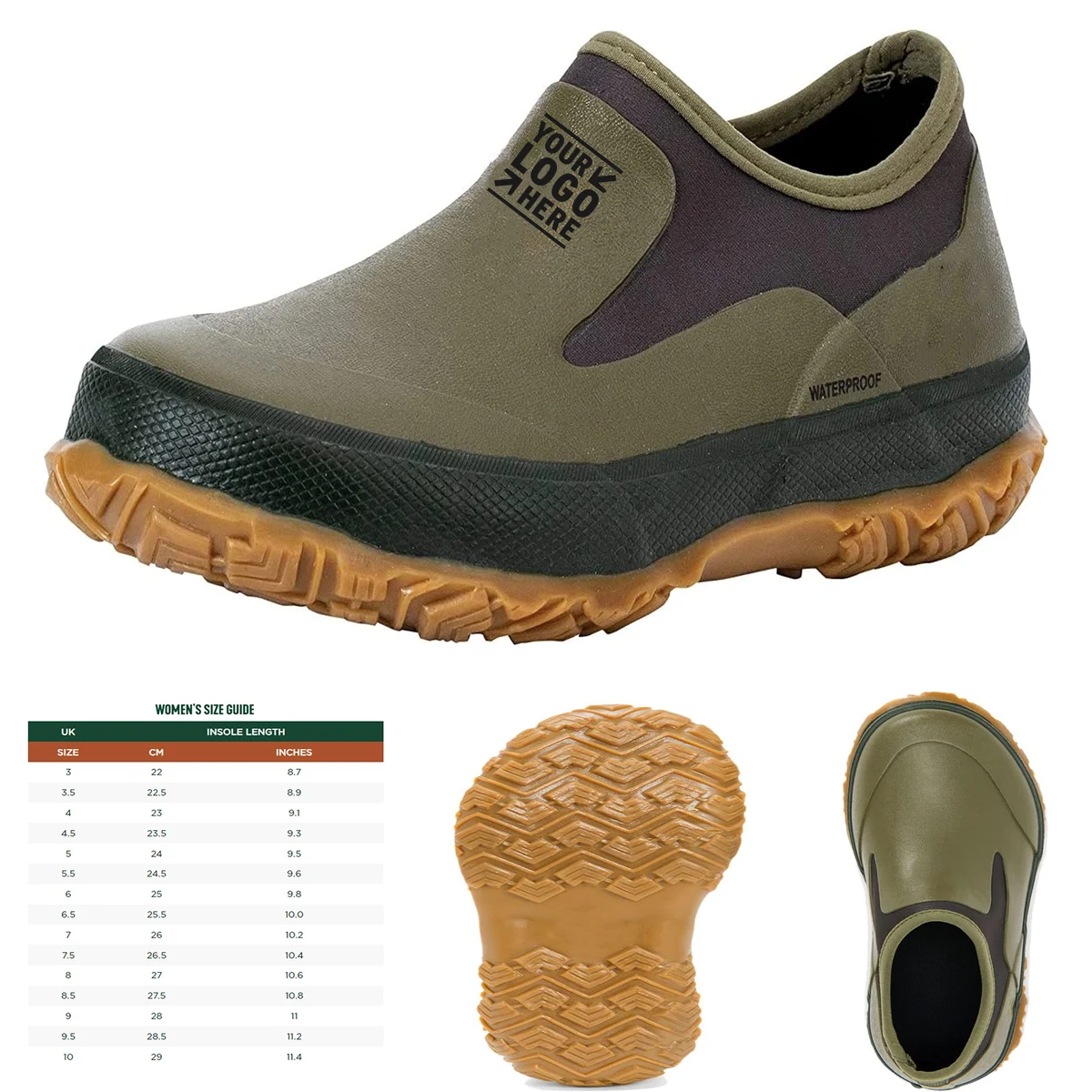 Non-Slip Forager Low Ankle Rain Garden Shoes 1
