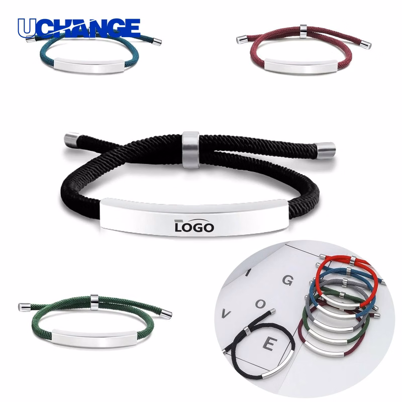 Adjustable Stainless Steel Rope Bracelet